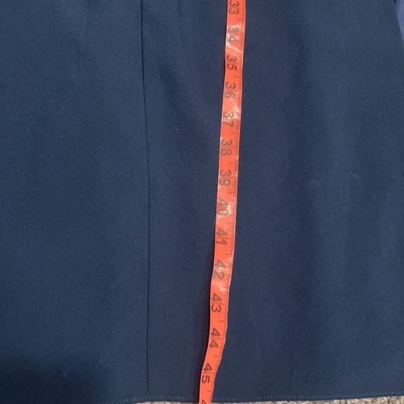 DESSY COLLECTION 3013 SEAMED BODICE CREPE TRUMPET MIDNIGHT DRESS GOWN size 18 - Picture 6 of 10